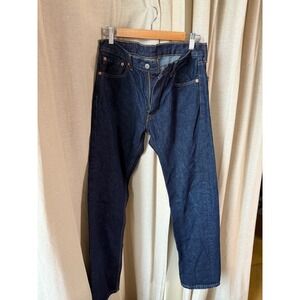 Levi Strauss 505 Mens Dark Wash Straight Fit Jeans Size‎ 30x32